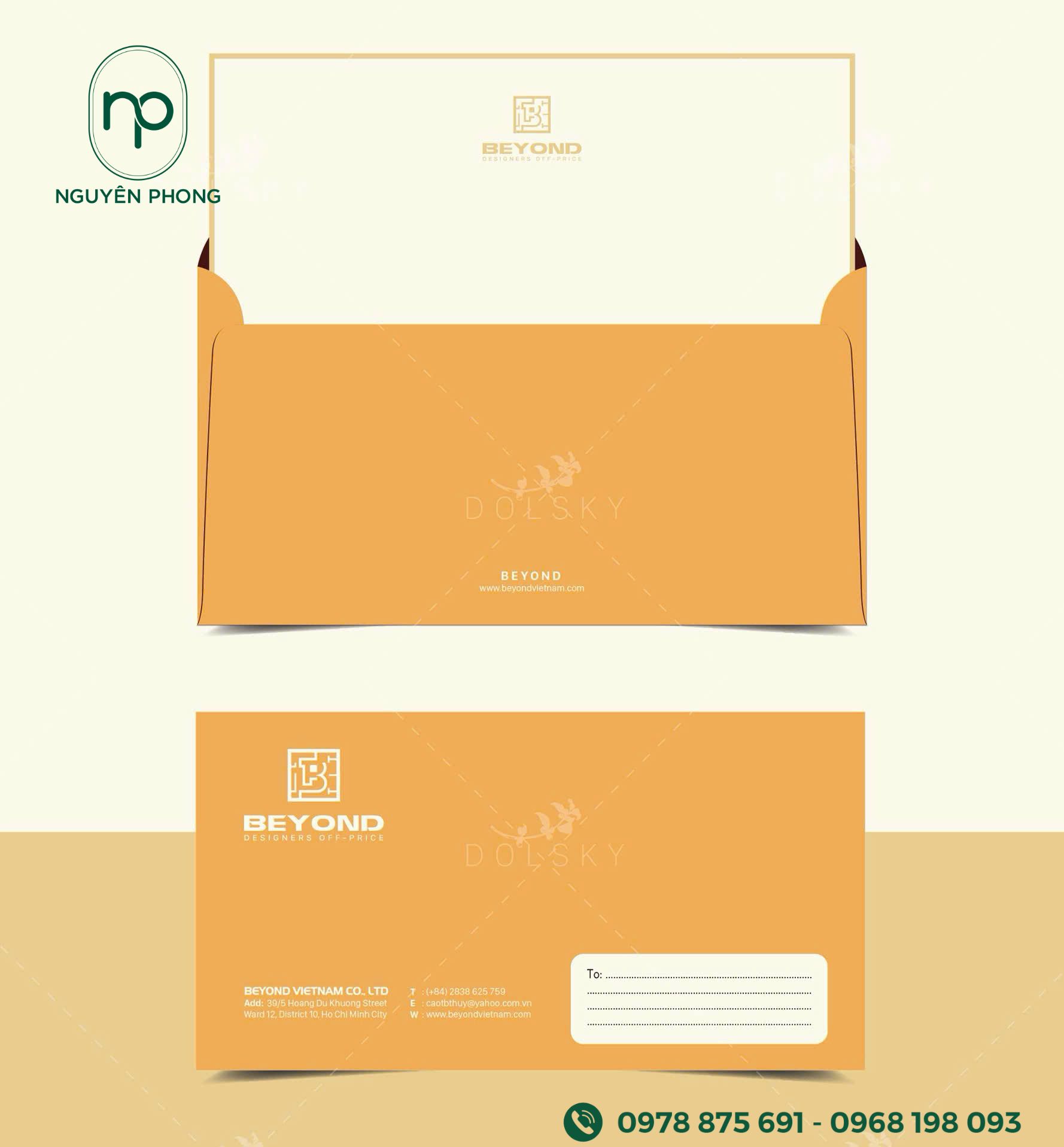 Mẫu phong bì vàng tượng trưng cho may mắn